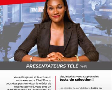 TV7 recrute 01 présentateur télé-Togo